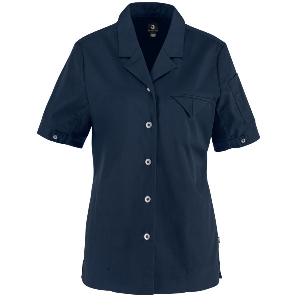 JOBELINE Damen Kochjacke Joel Kurzarm; Kleidergrösse 34; navy