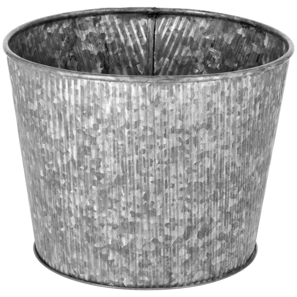 Pflanzkübel Nevis; 22.5x18 cm (ØxH); metall antik