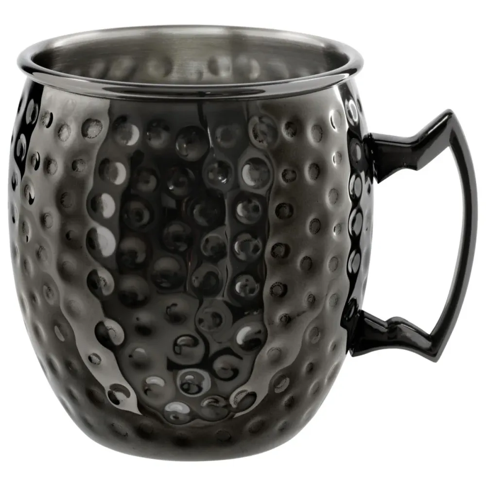 VEGA Moscow Mule Becher Glendale Hammerschlag; 550 ml, 8.8x9.8 cm (ØxH); schwarz