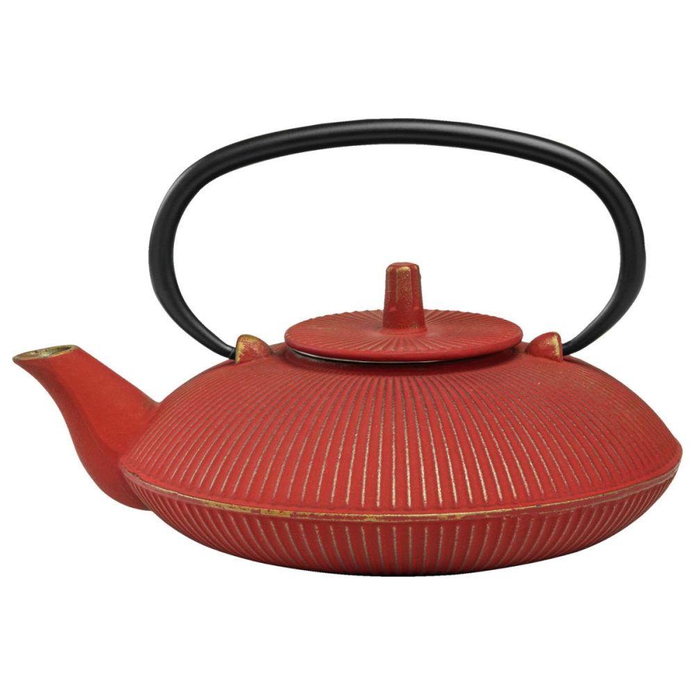 VEGA Teekanne Ming; 750 ml, 17.5x8.5 cm (ØxH); rot/gold; rund