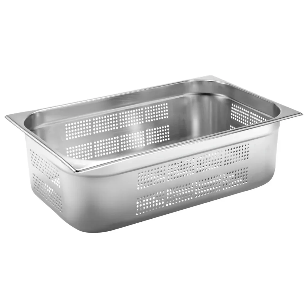 PULSIVA GN-Behälter 1/1 Basic gelocht ; GN 1/1, 21000 ml, 53x32.5x15 cm (LxBxT); silber