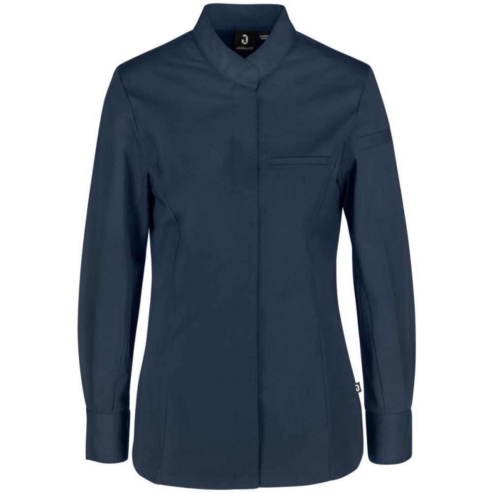 JOBELINE Damen Kochjacke Marco Langarm; Kleidergrösse 50; navy