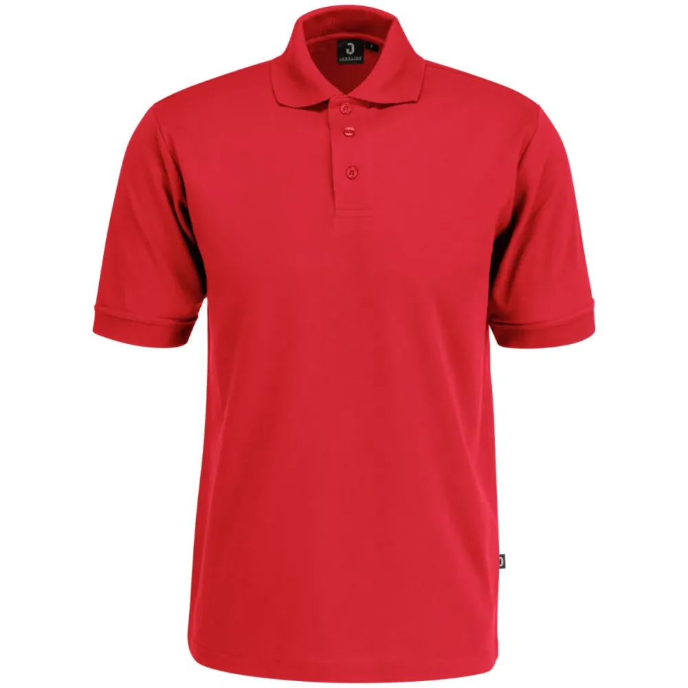 JOBELINE Herren Poloshirt Fly Kurzarm; Kleidergrösse 4XL; rot