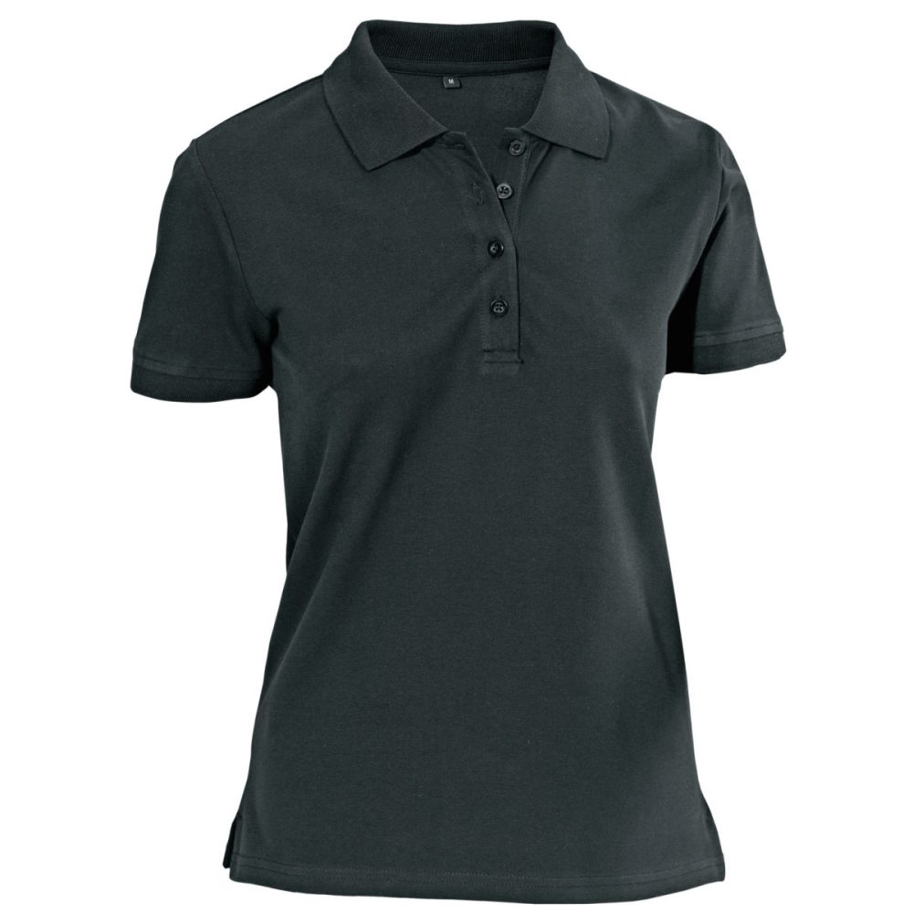 JOBELINE Damen Poloshirt Cato Kurzarm; Kleidergrösse 2XL; schwarz