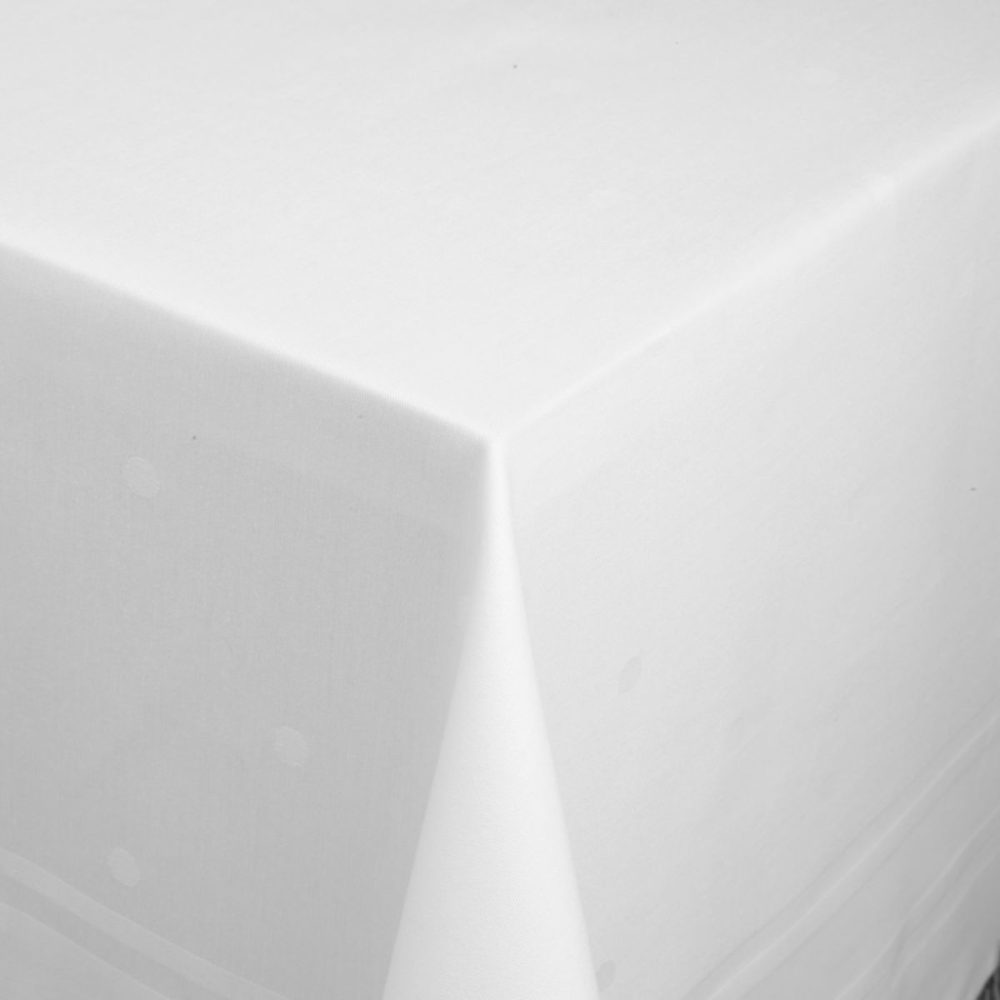 ERWIN M. Tischdecke Saphir; 130x170 cm (BxL); weiss; rechteckig