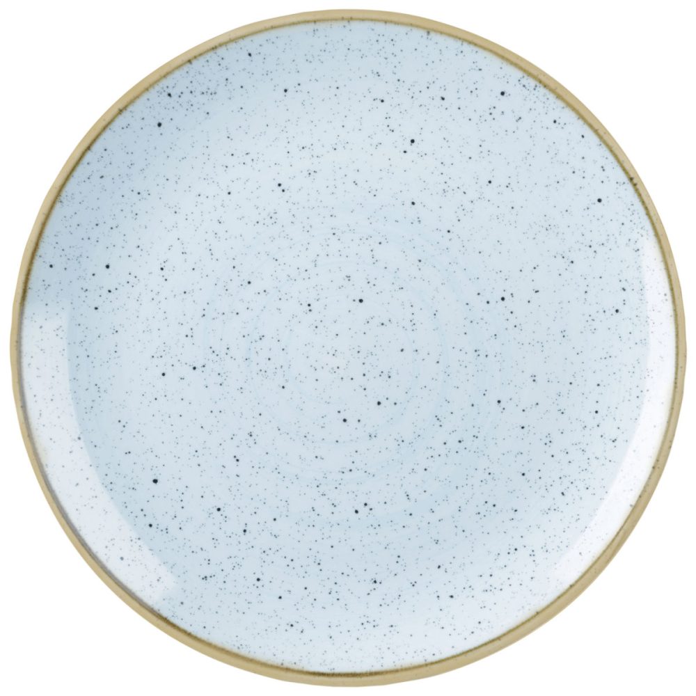 Churchill Teller flach Stonecast Duck Egg Coupe; 16.5 cm (Ø); hellblau/braun; rund; 12 Stück / Pack