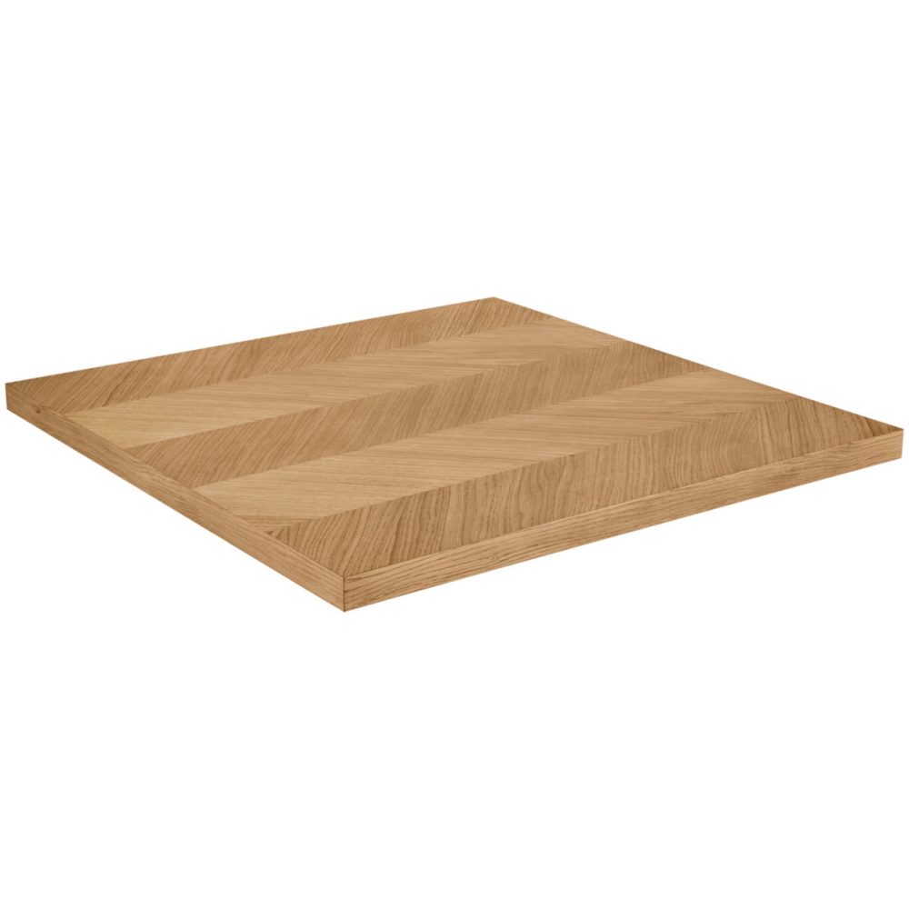 VEGA Indoor-Tischplatte Pescaro quadratisch; 80x80 cm (LxB); eiche/natur; quadratisch