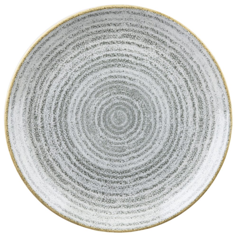 Churchill Teller flach Studio Prints Stone Grey Coupe; 16.5 cm (Ø); hellgrau/braun; rund; 12 Stück / Pack
