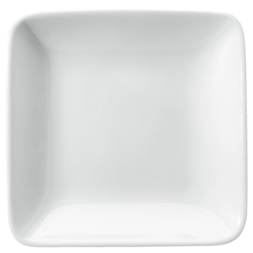 VEGA Platte Damaskus quadratisch; 17x17x2.6 cm (LxBxH); weiss; quadratisch; 6 Stück / Pack
