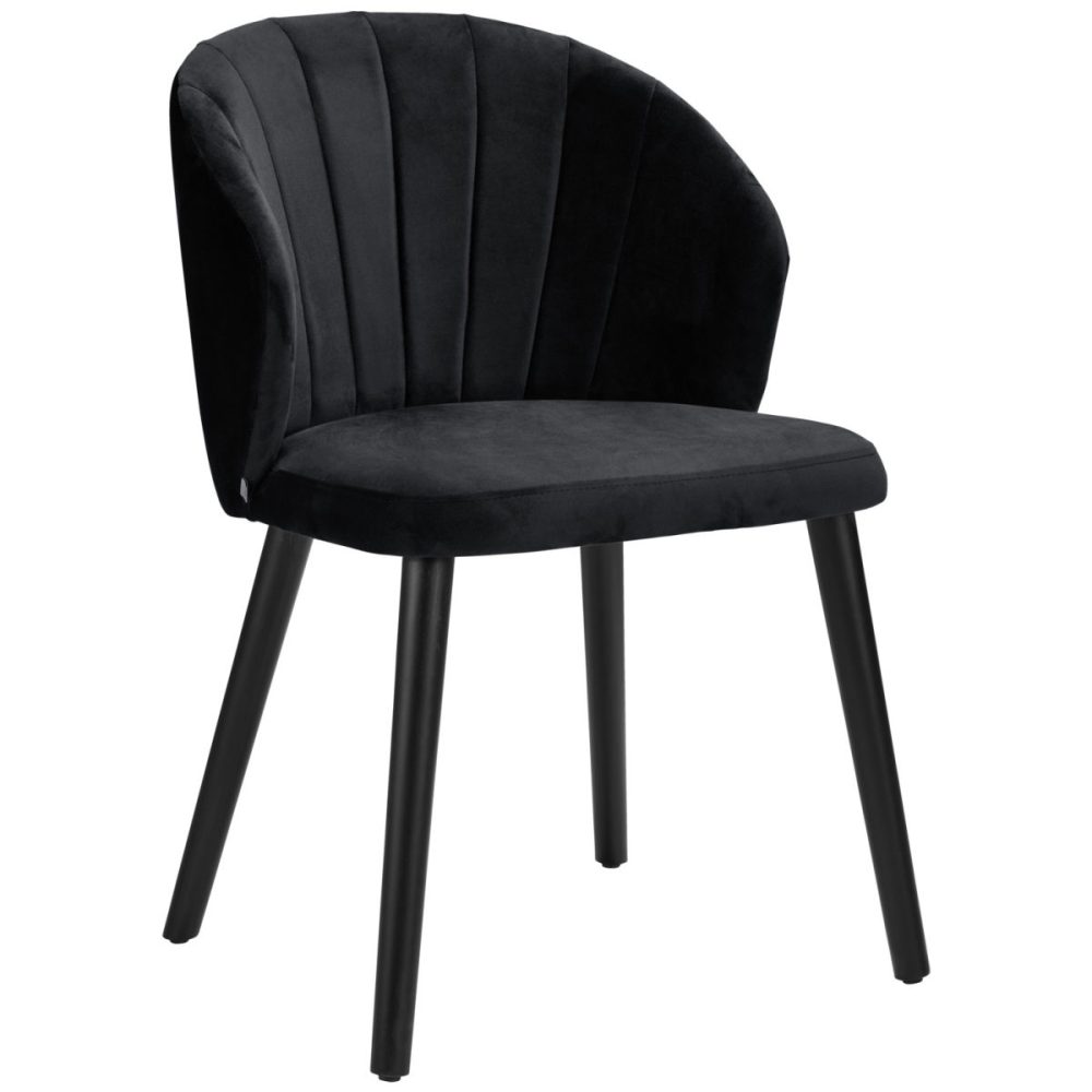 VEGA Polsterstuhl Ambrosia; 54x59x82 cm (BxTxH); Sitz schwarz, Gestell schwarz