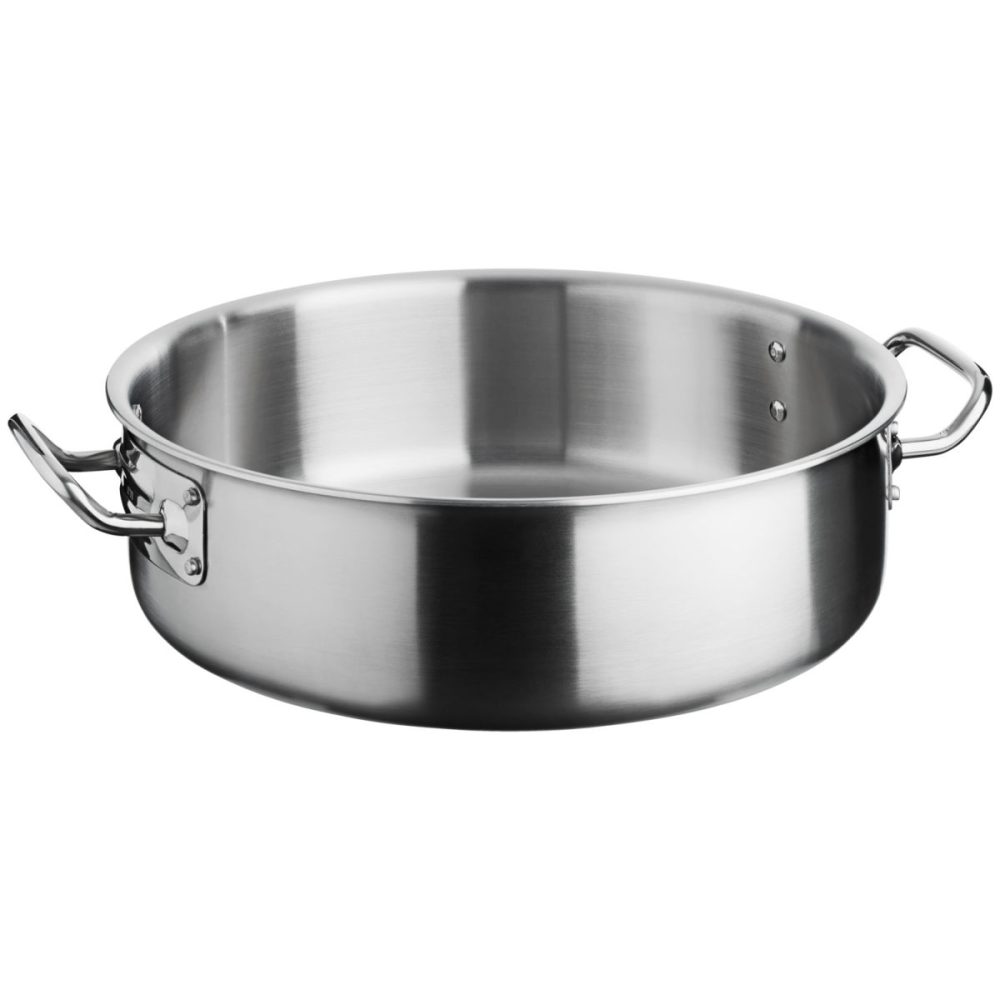 VEGA Bratentopf Livonia; 5000 ml, 28x9 cm (ØxH); silber; rund