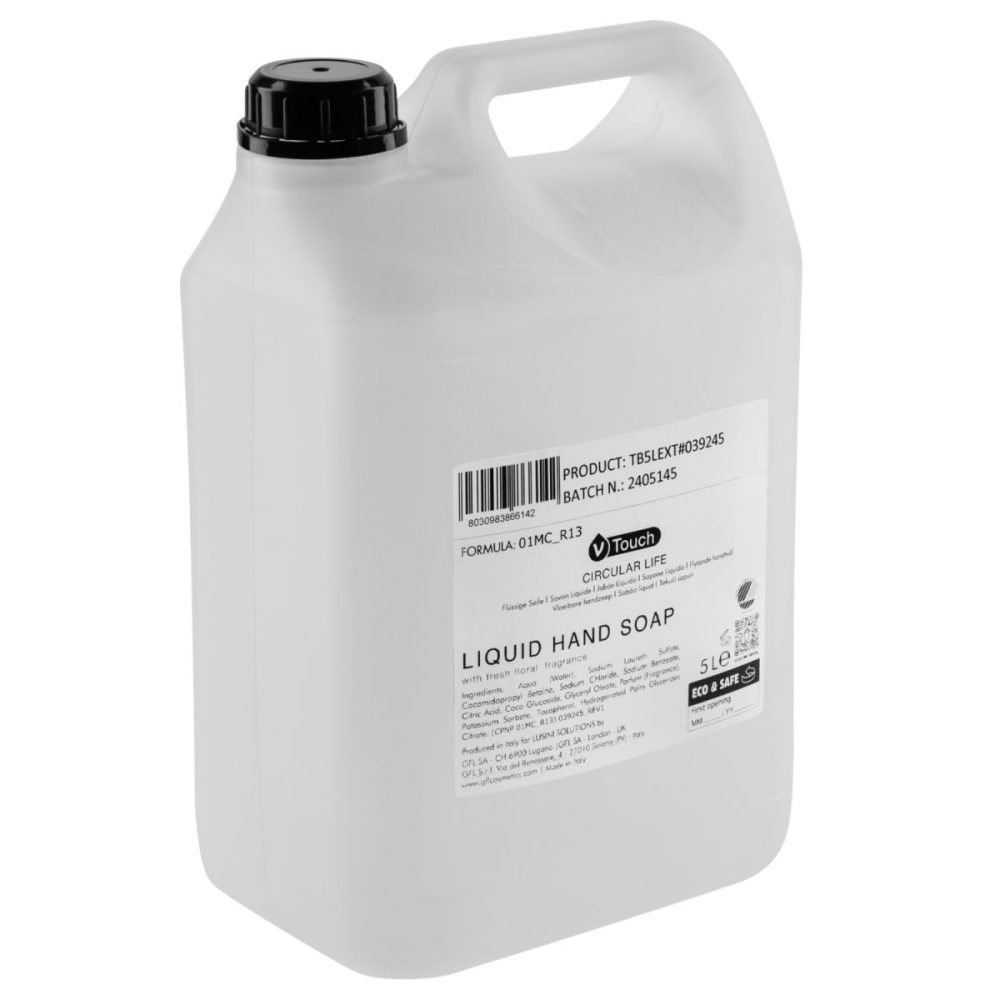 V-Touch Hotel Flüssigseife Circular Life Kanister; 5000 ml; transparent; 2 Stück / Pack
