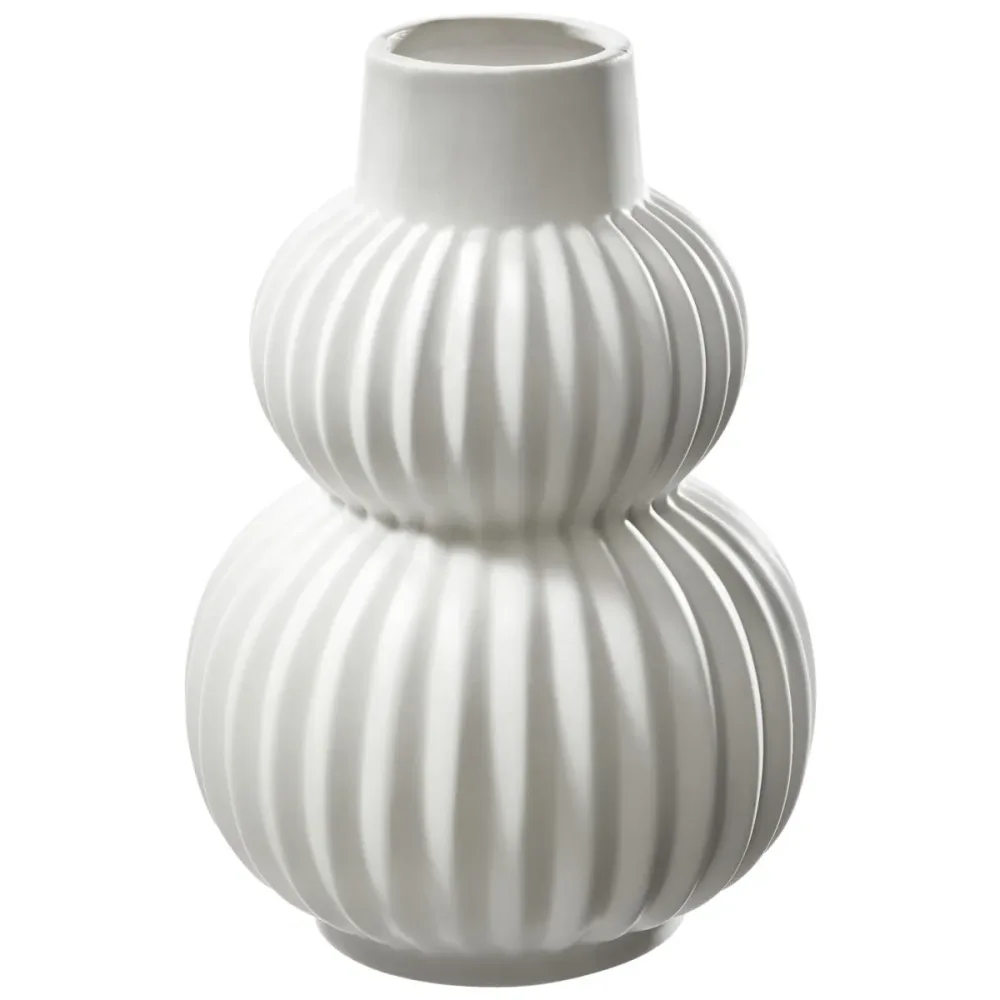Vase Lilia; 14.1x20.1 cm (ØxH); weiss; rund