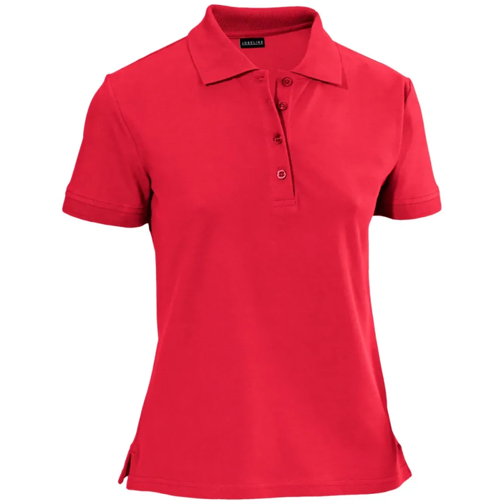 JOBELINE Damen Poloshirt Cato Kurzarm; Kleidergrösse S; rot