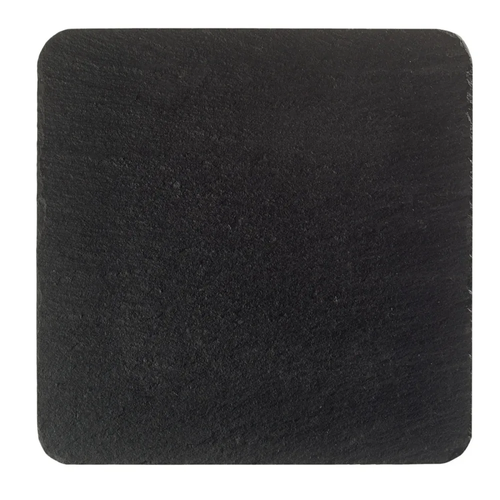 VEGA Naturschieferplatte Colwood schwarz; 12.8x12.8x0.5 cm (LxBxH); schwarz; quadratisch