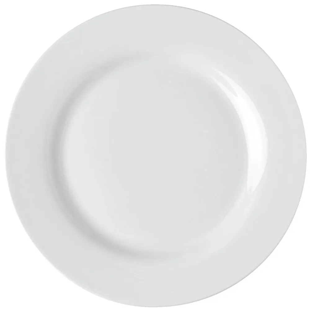 PULSIVA Teller Eco flach; 24 cm (Ø); weiss; rund; 6 Stück / Pack