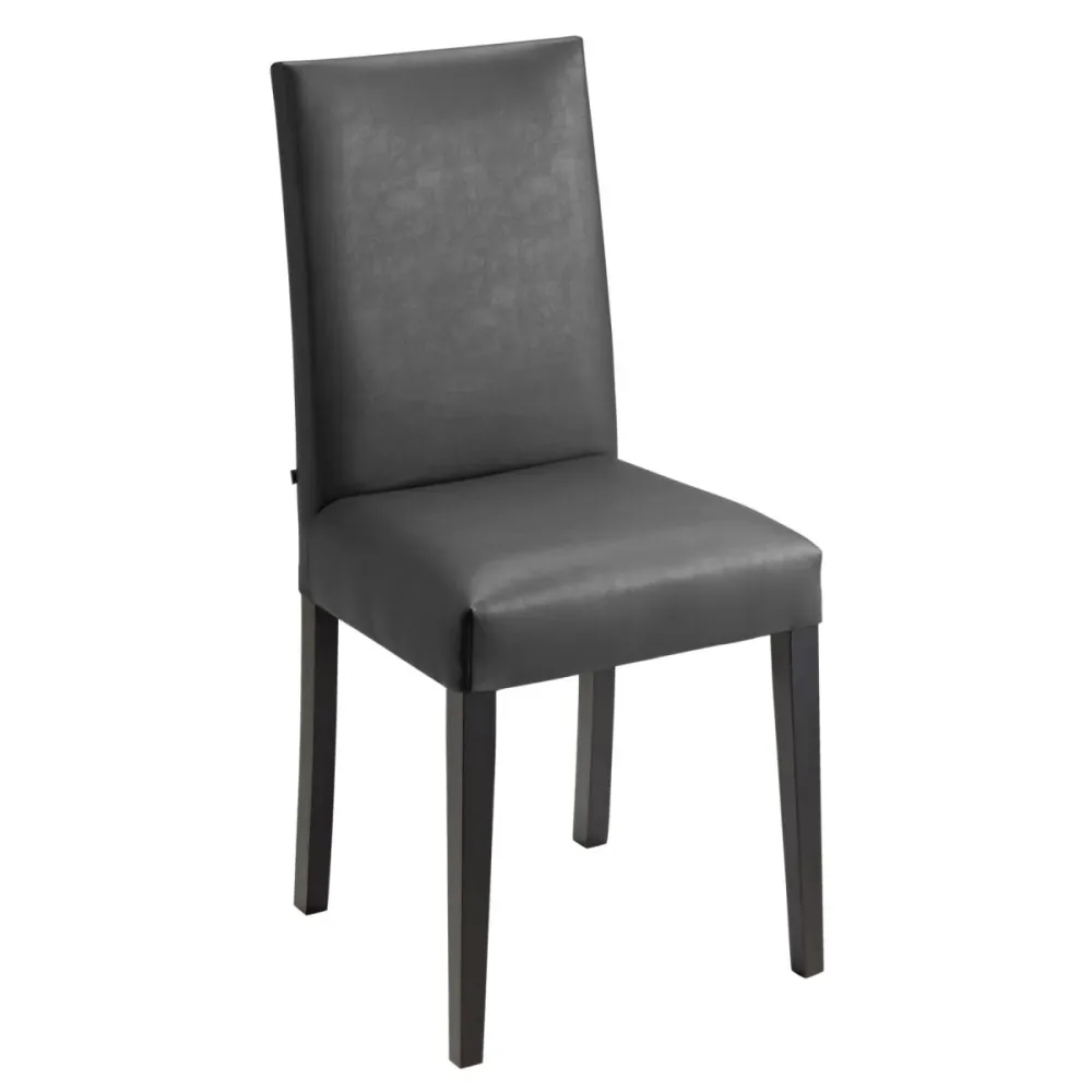 VEGA Polsterstuhl Elegance; 46.5x51x95.5 cm (BxTxH); Sitz anthrazit, Gestell wenge; 2 Stück / Pack