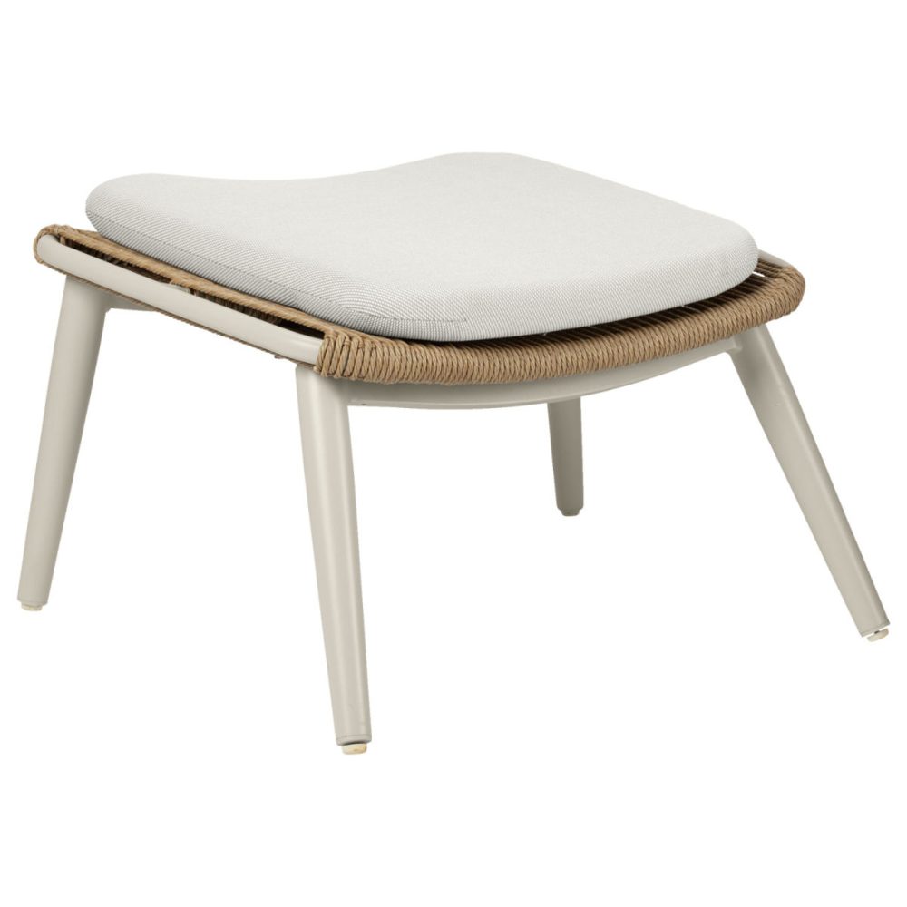 VEGA Fusshocker Ondaro; 76x64x42 cm (BxTxH); Sitz beige, Gestell beige