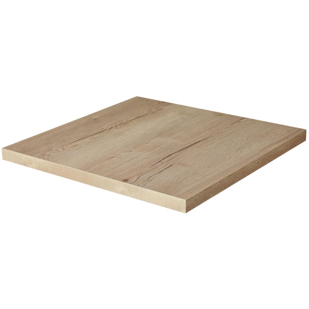 VEGA Indoor-Tischplatte Spesso quadratisch; 80x80 cm (LxB); eiche/natur; quadratisch