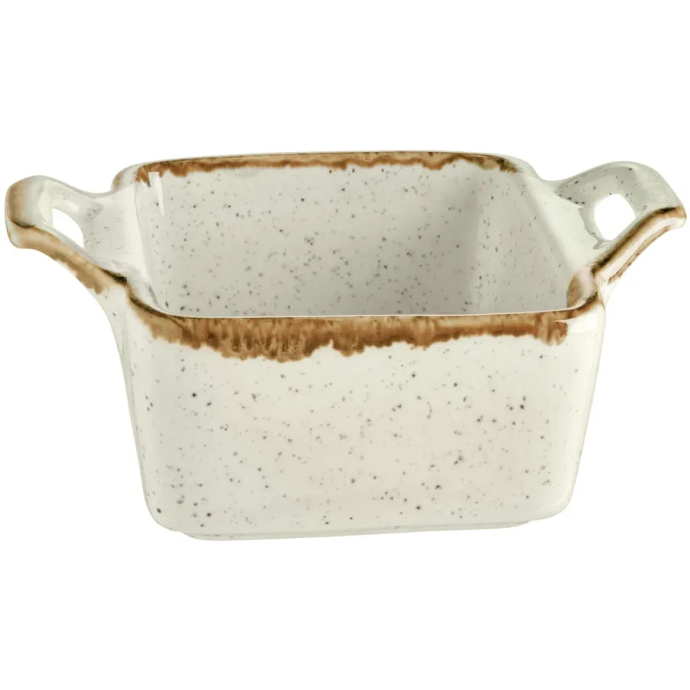 VEGA Schälchen Sidina quadratisch mit Henkel; 80 ml, 7x7x3.5 cm (LxBxH); beige; quadratisch; 6 Stück / Pack