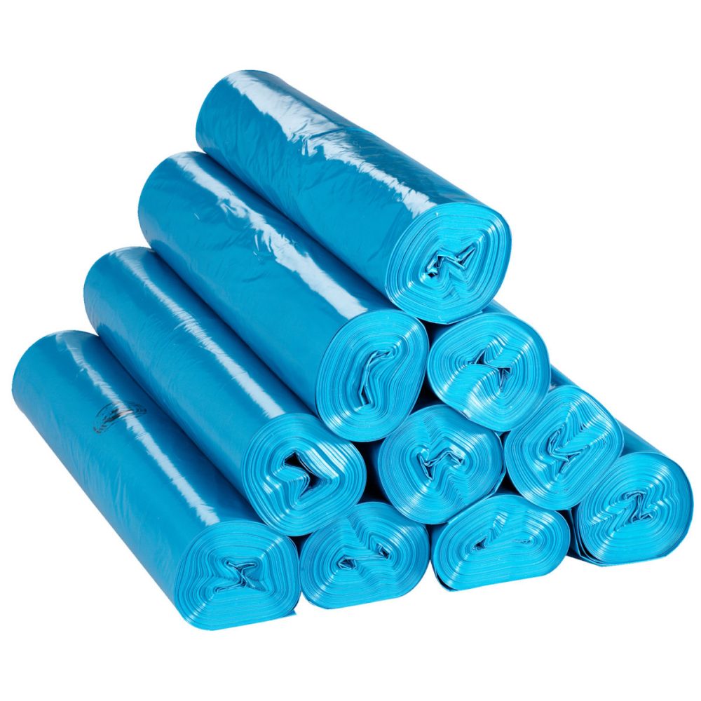 Deiss Abfallsack breit 120 L; 120000 ml, 80x100 cm (BxH); blau; 10 Rolle / Pack