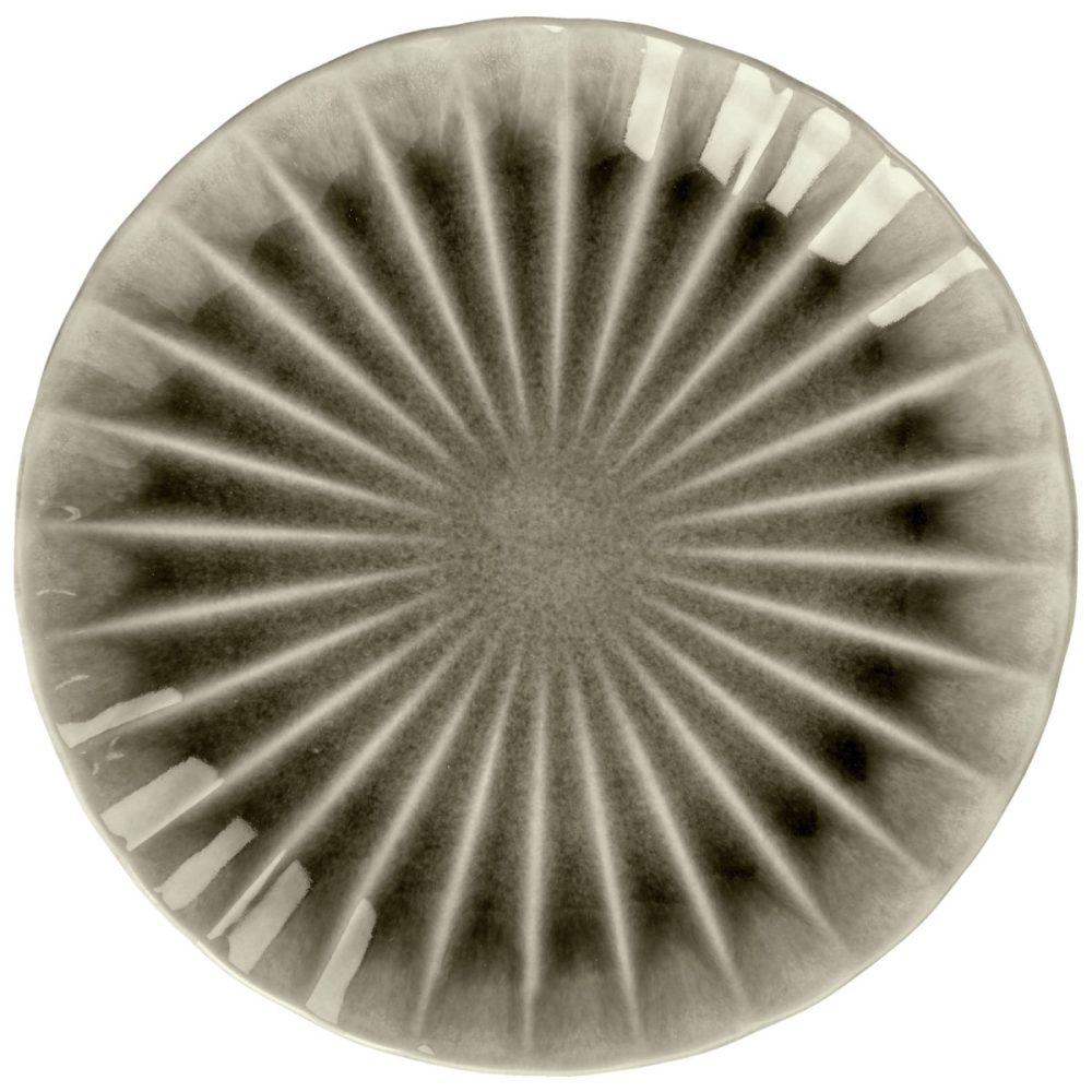 VEGA Teller flach Flora; 20.5x2.7 cm (ØxH); grau; rund; 4 Stück / Pack