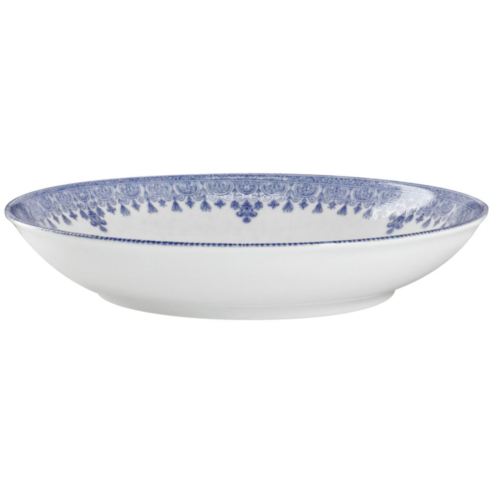 VEGA Teller tief Nonna; 1000 ml, 26x5 cm (ØxH); weiss/blau; rund; 6 Stück / Pack