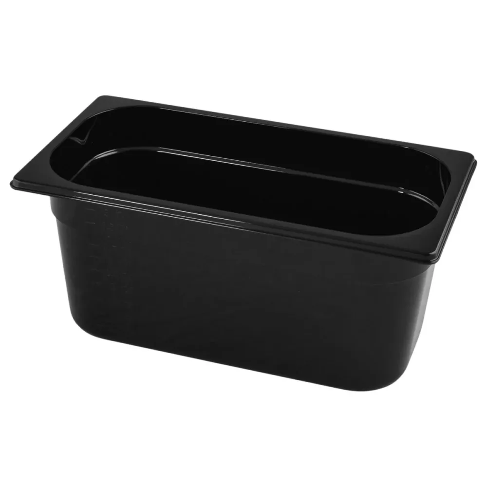 VEGA GN-Behälter Nero 1/3; GN 1/3, 5500 ml, 32.5x17.5x15 cm (LxBxT); schwarz