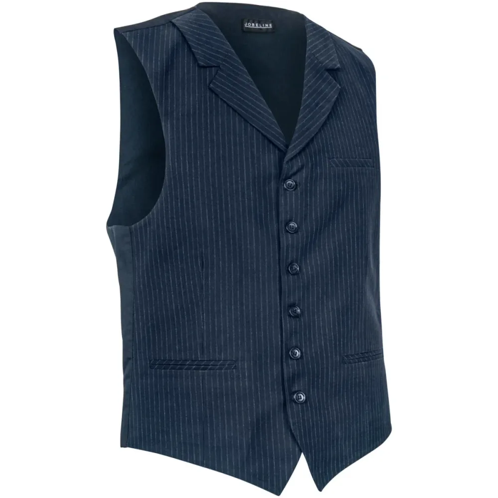 JOBELINE Herrenweste Pinstripe; Kleidergrösse 48; dunkelblau