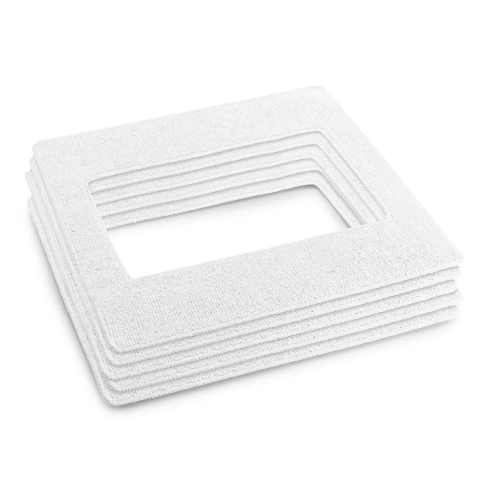 Kärcher Wischtuch Set RCW 4 – Wischbezug/Ersatzbürste – weiss