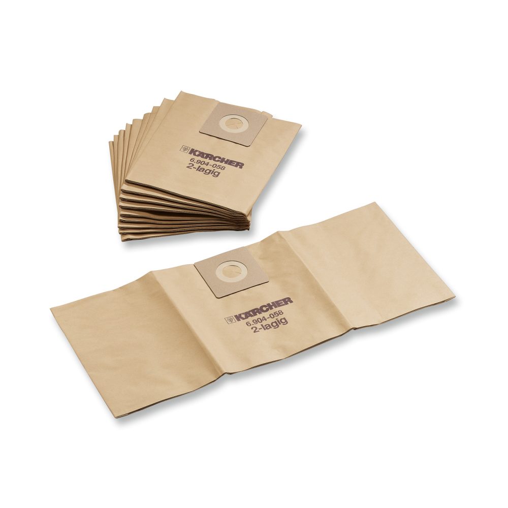 Kärcher - Papierfiltertüten, 5 Stück, NT 25, NT 35, NT 45, NT 360, NT 361, NT 561, NT 611