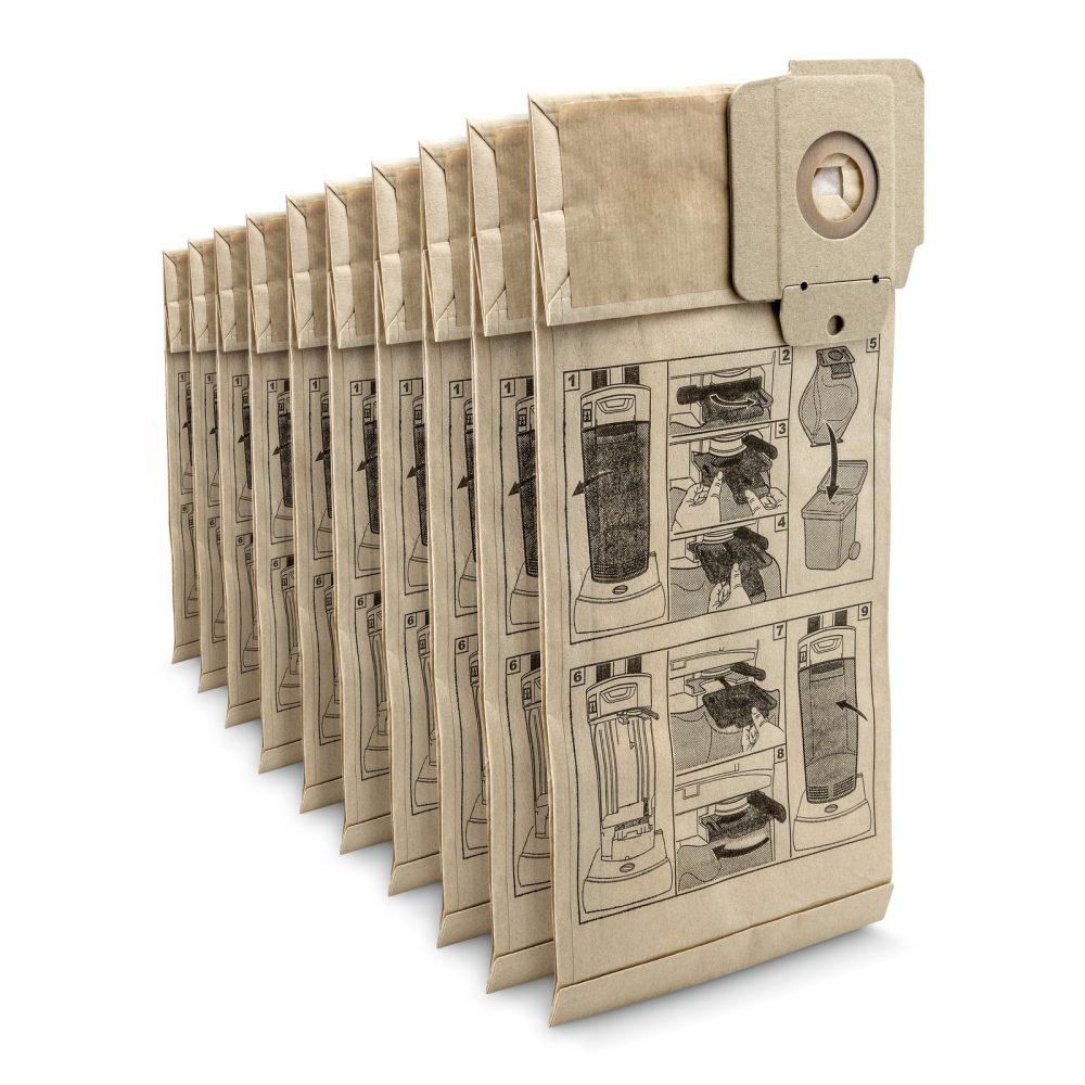 Kärcher - Papierfiltertüten, 10 Stück, CV 30/1, CV 38/1, CV 38/2, CV 48/2