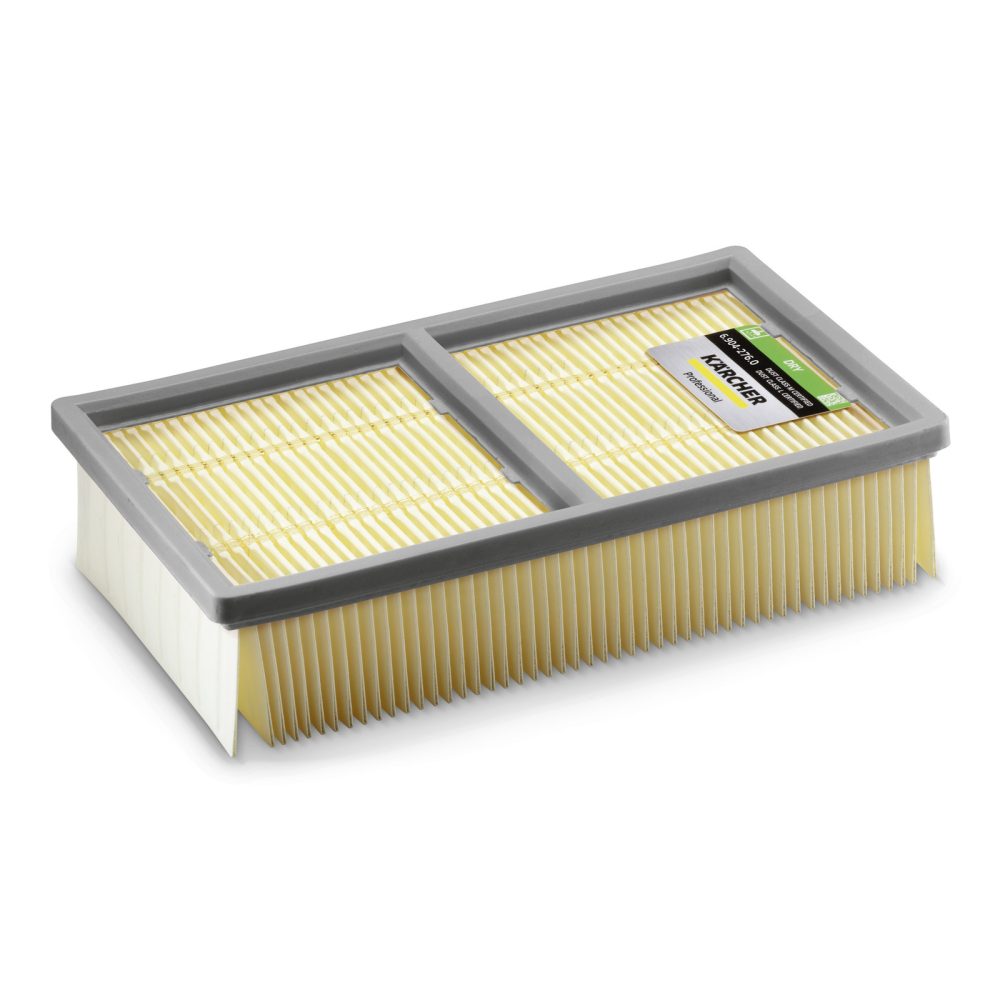 Kärcher - Flachfaltenfilter Dry, grünes Etikett, geeignet für NT 55/2 Tact², NT 65/2 Tact², NT 75/2 Tact² Me