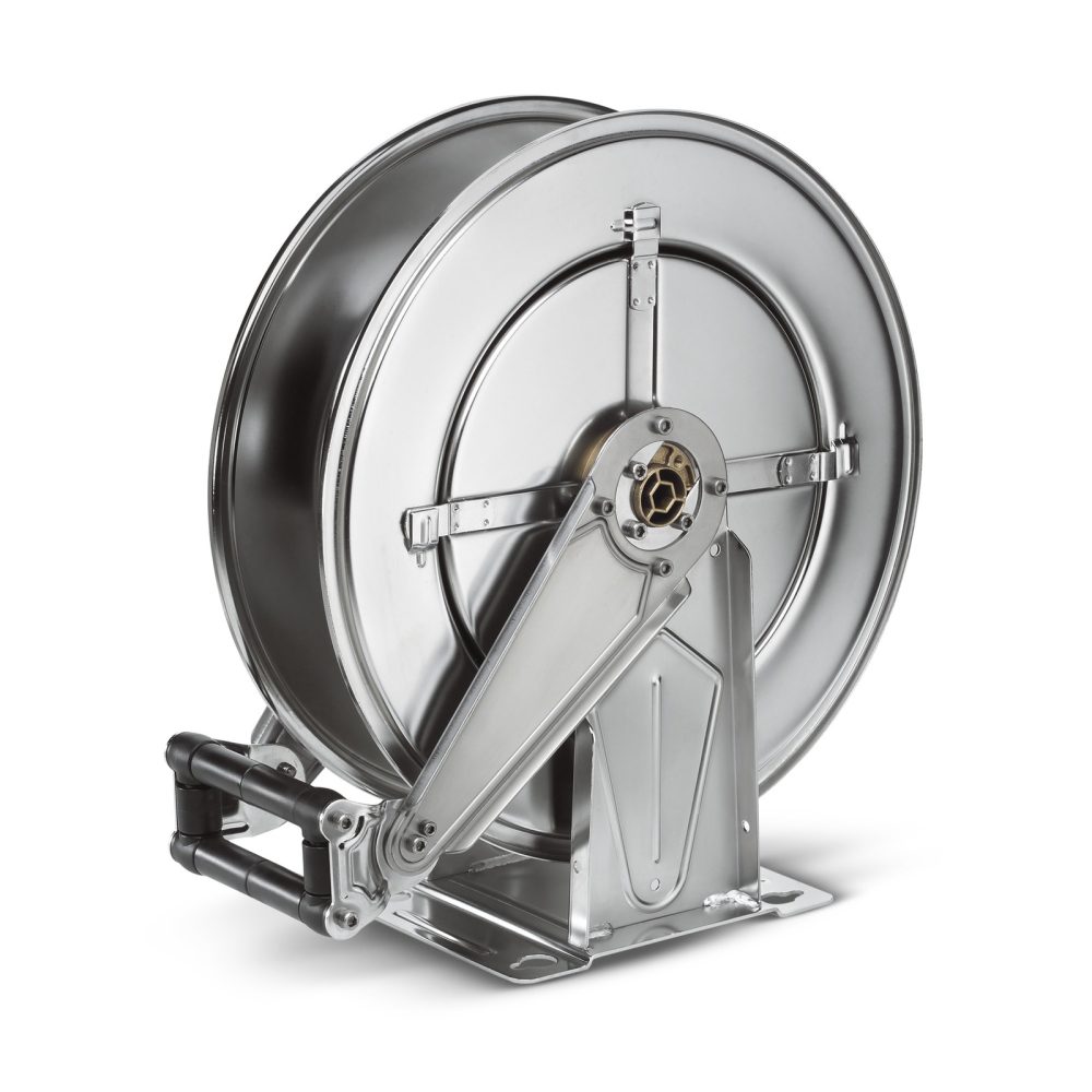 Kärcher - Automatische Schlauchtrommel, Edelstahl, 20 m