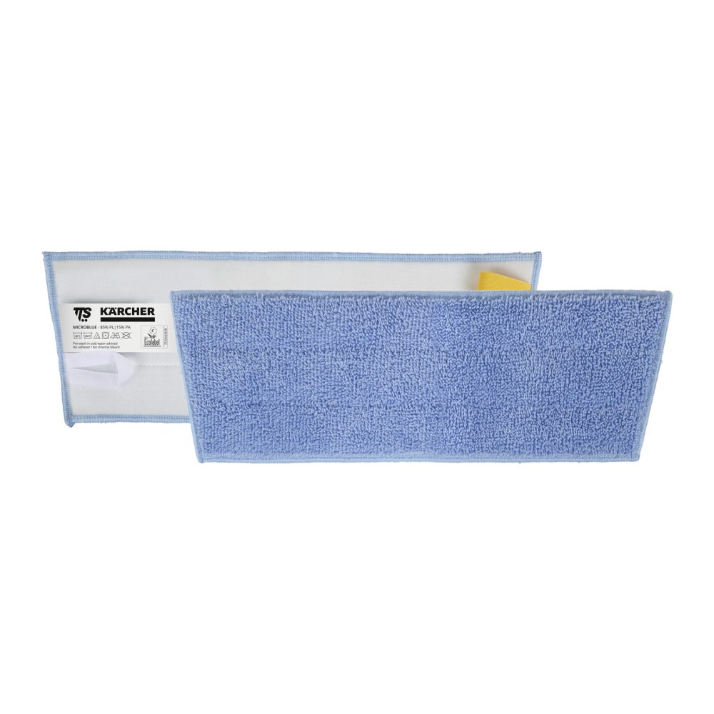 Kärcher - Premium MF Mopp Verzwirnt blau Klettsystem EU Ecolabel 30 cm