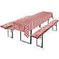 REDBEST Auflagen und Tischdecke Nashville 3-teilig