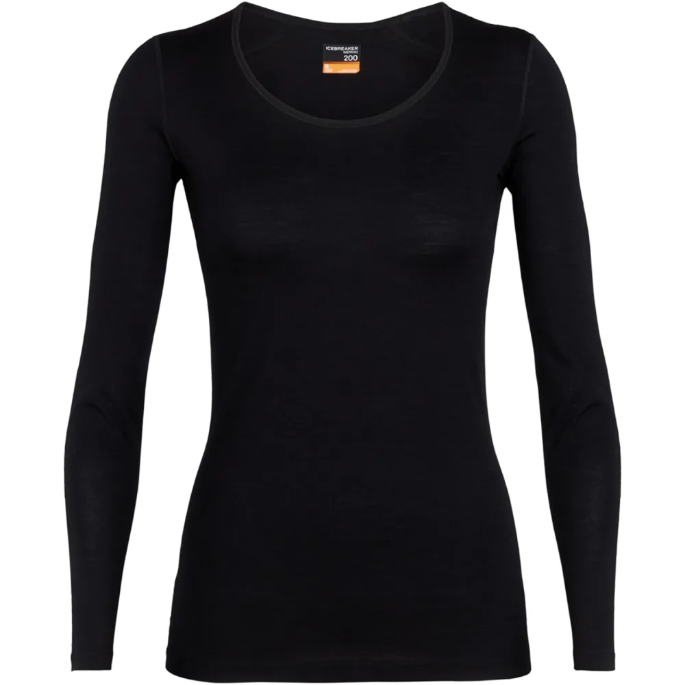Icebreaker Damen 200 Oasis Scoop Longsleeve