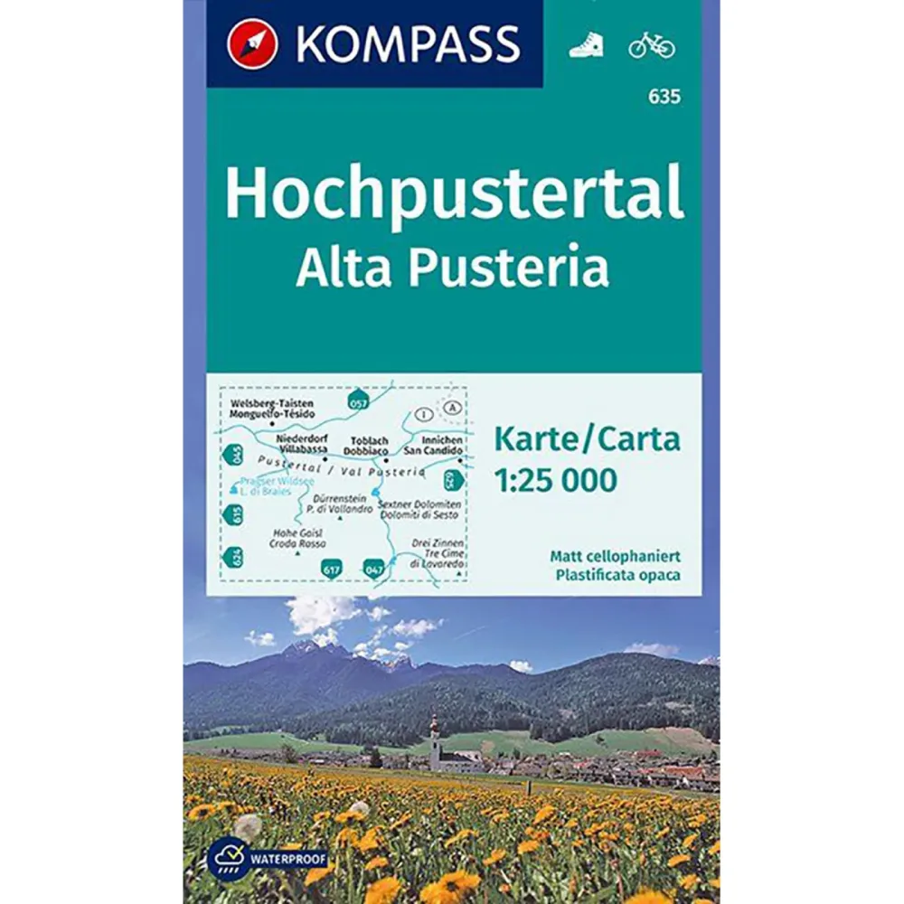 Kompass Verlag WK 635 Hochpustertal - Alta Pusteria