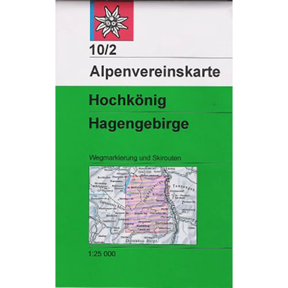 DAV AV-Karte 10/2 Hochkönig Hagengebirge, Skirouten