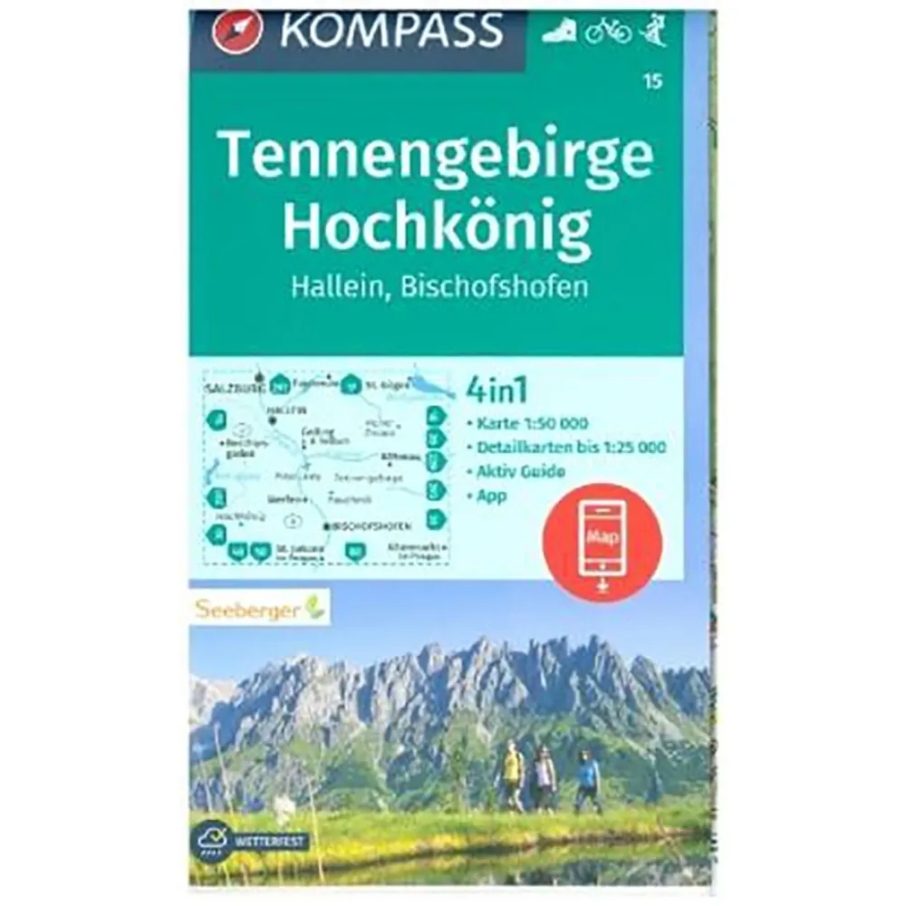 Kompass Verlag WK 15 Tennengebirge - Hochkönig