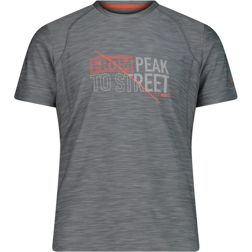 CMP Herren Melange Print T-Shirt