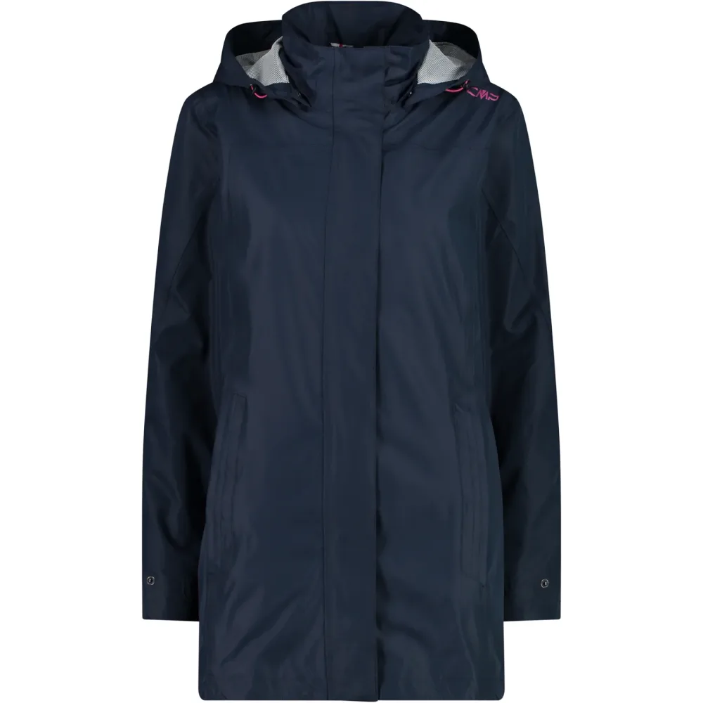 CMP Damen Rain Hoodie Button Jacke