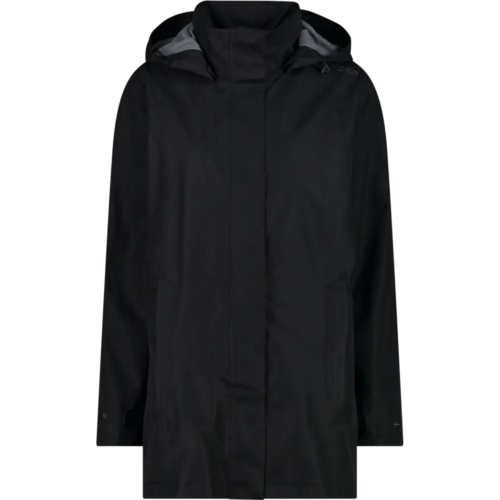 CMP Damen Rain Hoodie Button Jacke