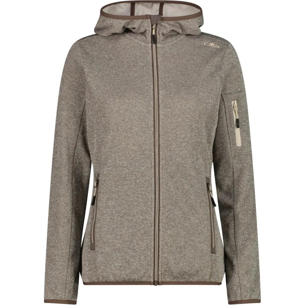 CMP Damen Knitted Hoodie Jacke