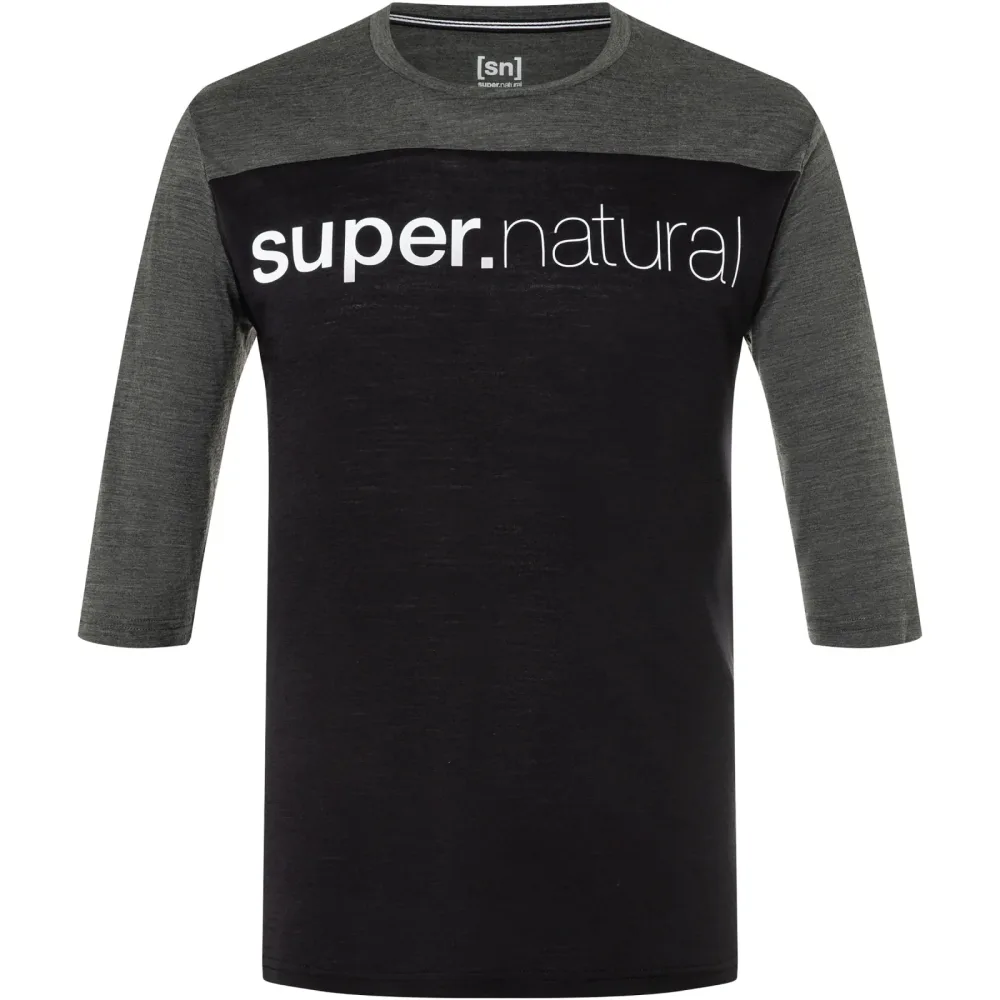 Super.Natural Herren Contrast 3/4 T-Shirt