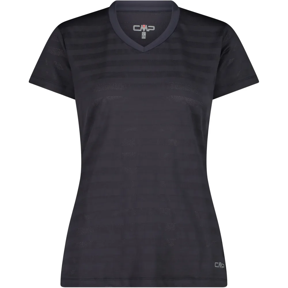 CMP Damen Striped Mesh T-Shirt