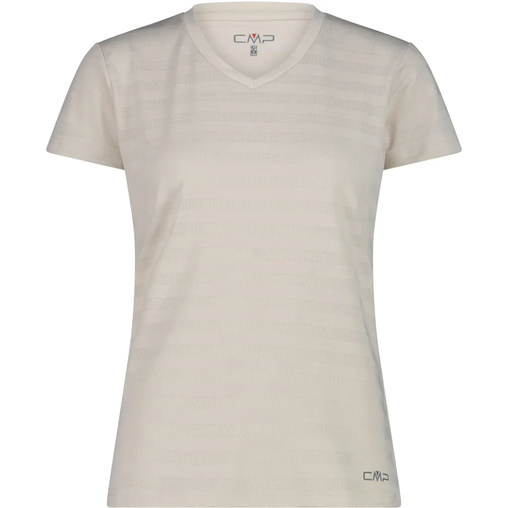 CMP Damen Striped Mesh T-Shirt
