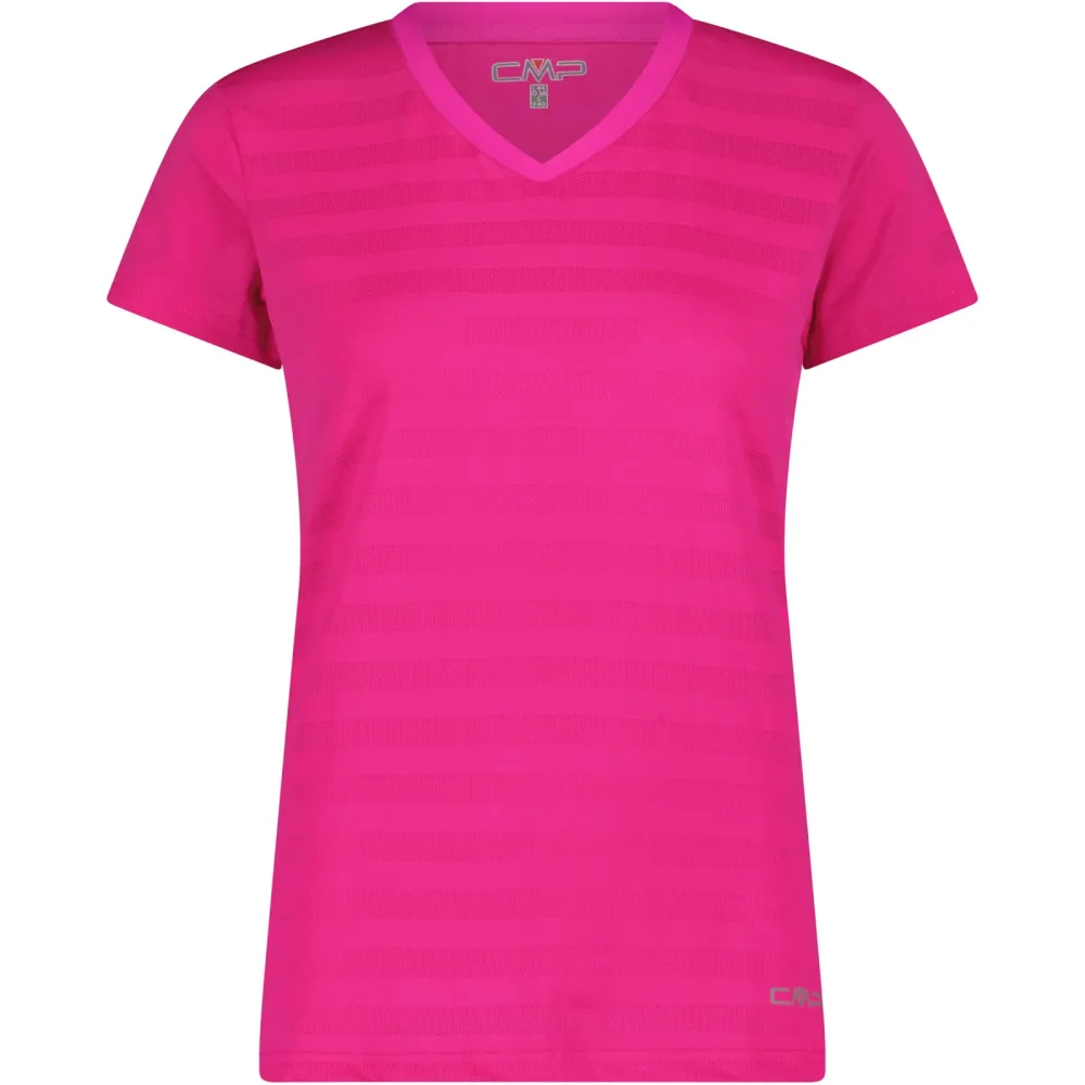 CMP Damen Striped Mesh T-Shirt
