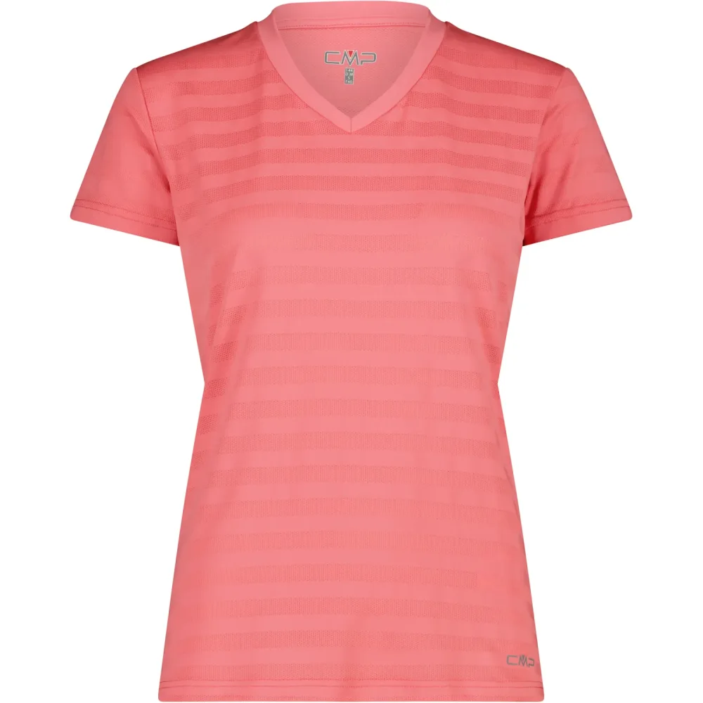 CMP Damen Striped Mesh T-Shirt