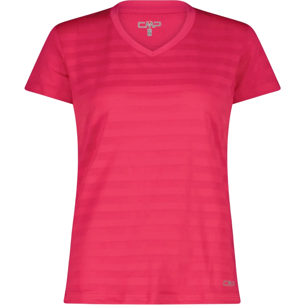 CMP Damen Striped Mesh T-Shirt